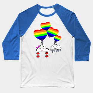 Cloud unicorn rainbow love pride! Baseball T-Shirt